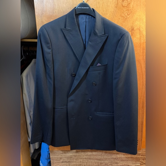 MICHAEL Michael Kors Double-Breasted Dark Blazer